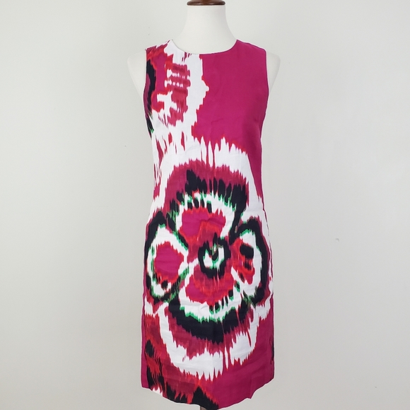 Taylor Dresses & Skirts - Taylor Silk & Linen Floral Sheath Dress